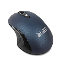 KlipX Mouse optico silencioso inalambrico 2.4 Ghz azul